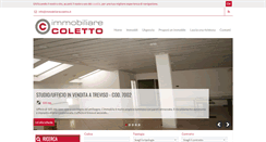 Desktop Screenshot of immobiliarecoletto.it