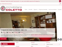 Tablet Screenshot of immobiliarecoletto.it